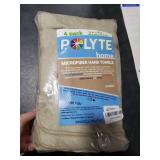POLYTE Quick Dry Lint Free Microfiber Hand Towel, 16 x 30 in, Set of 4 (Beige)