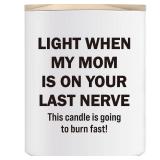 Gifts for Dad Bonus Stepdad Valentines Day, 10OZ Funny Dad Birthday Gifts from Daughter Son, Father Daddy New Dads Father in Law Best Dads Ever Present Sandalwood Scented Candle, Light When My Mom