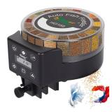 hygger Automatic Fish Feeder for Aquarium: Auto Fish Food Dispenser with LED Display & Timer, Aquarium Vacation Feeder with 3 AA Batteries for Betta Turtle Goldfish