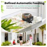 hygger Automatic Fish Feeder for Aquarium: Auto Fish Food Dispenser with LED Display & Timer, Aquarium Vacation Feeder with 3 AA Batteries for Betta Turtle Goldfish