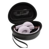 STUKCAZE Hard Headphone Case for Beats Solo 4, Studio Pro, Solo 3, Studio 3, Solo 2,Over Ear Headphone Carrying Case with Storage Cable Bag Strap for Travel (Black)