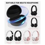 STUKCAZE Hard Headphone Case for Beats Solo 4, Studio Pro, Solo 3, Studio 3, Solo 2,Over Ear Headphone Carrying Case with Storage Cable Bag Strap for Travel (Black)