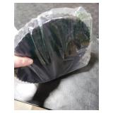 Silicone Bathroom Tray Round Kitchen Counter Organizer Decorative Vanity Accessories Coffee Table Decor for Perfume, Candle, Soap Dish, 10 Inch, Black