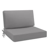 idee-home Outdoor Cushions for Patio Furniture, Waterproof Outdoor Seat Cushion Hampton Bay Deep Seat Replacement Cushions for Garden