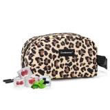 Cerbonny Small Cooler Bag Freezable Lunch Bag for Work School Travel, Leak-proof, Insulated, Waterproof, Brown Leopard, 3.5L, 9.8x5.5x4 inch