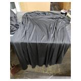 iEventStar 2Pcs 32 Highboy Cocktail Round Stretch Spandex Table Cover Table Skirt High Top Tablecloth (30-32 Dia x 43, Black)