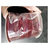 Chuangdi 5/8 Inch, 30 Yard Christmas Velvet Ribbon Red Vintage Burgundy Ribbons for Gift Wrapping Christmas Tree Ornaments Xmas Party Decoration Wreath Crafts Bow Making