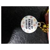 BronzeDog Rolled Leather Dog Collar with QR ID Tag, Adjustable Soft Round Collars for Small Medium Large Dogs Puppy (7 - 10 Neck Size, Blush)