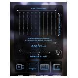 Brightown 300 LED Fairy Curtain Lights, 9.8ft x 9.8ft String Lights, USB Plug in 8 Lighting Modes Christmas String Hanging Lights with Remote for Bedroom Indoor Outdoor Party Xmas White 1 Pack