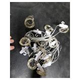 Brightown 300 LED Fairy Curtain Lights, 9.8ft x 9.8ft String Lights, USB Plug in 8 Lighting Modes Christmas String Hanging Lights with Remote for Bedroom Indoor Outdoor Party Xmas White 1 Pack