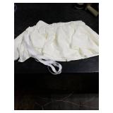 RIMELA Cream Bed Skirt King Size 12 Inch Drop, Wrap Around Elastic Adjustable Bedskirt, Soft Durable Fabric Machine Washable Easy to Install Bed skirting Dust Ruffle for Bed Frame & Box Spring