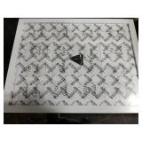 DUENPY 12x16 My First Year Picture Frame Displays One 5x7 inch and Twelve 2x3 inch Small Photo Collage Wall Hanging or Tabletop New Mom Gift and Baby Picture Frame White