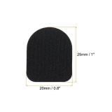 MECCANIXITY Gloves Touch Screen Sticker 1 x 4/5 Ultra High Sensitivity Flexible Carbon Fiber Ultra Thin Stickers Black for Gloves, 5 Pcs(10 in 1)