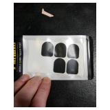 MECCANIXITY Gloves Touch Screen Sticker 1 x 4/5 Ultra High Sensitivity Flexible Carbon Fiber Ultra Thin Stickers Black for Gloves, 5 Pcs(10 in 1)