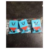 The Dreidel Company 3-Pack Hanukkah Wind-Up and Watch Him Walk-Jump Dreidel, Chanukah Party Favors, Novelty Toys for Boys and Girls