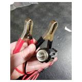 Alligator Clamp to Male Cigarette Lighter Extension Cable - 12V-24V Jumper Battery Charge Cord 3FT Automotive Electrical Clip-on Cable 16 AWG Heavy Duty 15A Fuse, with a Replacement 15A Fuse (1 Pack)