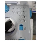 LoMoTive Sewing Machine for Beginners - Portable Electric Hand Mini Sewing Machine 12 Built-In Stitches with 2 Speed Foot Pedal Small Handheld Maquina de Coser Blue