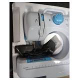 LoMoTive Sewing Machine for Beginners - Portable Electric Hand Mini Sewing Machine 12 Built-In Stitches with 2 Speed Foot Pedal Small Handheld Maquina de Coser Blue