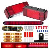 LIMICAR Boat Trailer Lights, Trailer Lights LED Kit, Boat Trailer Lights LED Submersible Kit, Waterproof Boat Trailer Light Kit with 29FT Trailer Wiring Harness