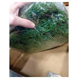 6.5FT Christmas Garland with 16.4FT LED Lights String - Artificial Realistic Cedar Garland, Norfolk Pine Cypress Vines with Lights for Christmas Winter Decorations Table Mantle Outdoor Indoor