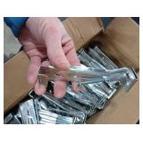 50-Pack Hidden Gutter Hangers 5 Inch K Style - Heavy Duty Rain Gutter Brackets and Screws, House Mounting Brackets Include 1/4 Hex Drill Bit