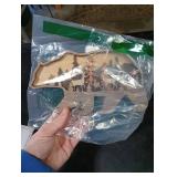 Honoson Forest Animal Rustic Wall Art Decor Wooden Farmhouse Wall Decoration Wooden Animal Decor Wood Forest and Mountain Ornaments for Cabin Bedroom Living Room Decor(Brown,Bear Style)