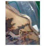 Honoson Forest Animal Rustic Wall Art Decor Wooden Farmhouse Wall Decoration Wooden Animal Decor Wood Forest and Mountain Ornaments for Cabin Bedroom Living Room Decor(Brown,Bear Style)