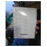 Password Book Refills - A-Z Password Notebook Refill Paper with Alphabetical Tabs, 120gsm White Paper, 7-Hole/Desk Size 4, 5.8 x 8.3