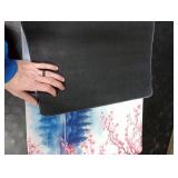 Mcapirivo Japanese Cherry Blossom Large Gaming Mouse Pad 31.5x15.7 Mount Fuji Art XXL Desk Mat, Non-Slip Rubber Base & Stitched Edges - Extended Waterproof Mousepad for PC/Laptop/Office/Home Decor