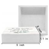 SRADMO Be the Things You Loved the Most About Those That are Gone Wood Box Sign Desk Decor, Rustic Bereavement Memorial Wooden Block Box Sign Decoration For Home Living Room Shelf Table Decor CHIPPED 