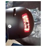 DKONI Bike Helmet with LED Lights Bicycle Helmets Commuter Cycling Helmet USB Rechargeable Front & Back LED Light Helmet for Adult Men Women (Large, Black)