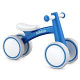 SEREED Baby Balance Bike for 1 Year Old Boys Girls 12-24 Month, 4 Wheels Toddler First Bike, First Birthday Gifts (Blue)