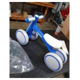 SEREED Baby Balance Bike for 1 Year Old Boys Girls 12-24 Month, 4 Wheels Toddler First Bike, First Birthday Gifts (Blue)