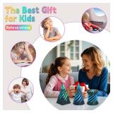 3 Packs Spiral Fidget Impossible Cone,3D Printed Optical Illusion Desk Toys Stress Relief Sculpture, Unique Office Gifts Teens Adults Kids Stocking Stuffers Christmas White Elephant(Black-Green)