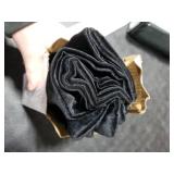 DEZENE Throw Pillow Covers 20x20 Black: Pack of 2 Cozy Soft Velvet Square Modern Luxury Decorative Throw Pillow Cases for Sofa Couch Living Room Bed Home Decor