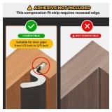 Weather Stripping Door Seal Strip - Soundproof Q-Shaped Foam for Exterior Door Frame, Large Gap Seal, Noise Cancelling, Easy to Install (Black, 26FT)