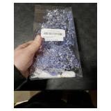 18pcs Crystal Christmas Ornaments for Christmas Tree Decorations- Light Blue Hanging Acrylic Snowflake and Icicle Ornaments with Drop Pendants for New Year Party Decorations Supplies