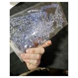 18pcs Crystal Christmas Ornaments for Christmas Tree Decorations- Light Blue Hanging Acrylic Snowflake and Icicle Ornaments with Drop Pendants for New Year Party Decorations Supplies