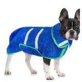 Dog Bathrobe Super Absorbent Dog Towels Large Quick Drying Robes for After Bath Soft Adjustable Warm Keeping Dogs Towel(S-XXL)