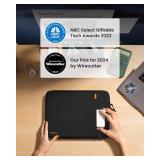 tomtoc 360° Protective Laptop Sleeve for 16-inch MacBook Pro M4/M3/M2/M1 Pro/Max A3403 A3186 A2991 A2780 A2485 A2141 2024-2019, Dell XPS 16 Laptop, Water-Resistant MacBook Case with Accessory Pocket