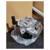 Power Steering Pump, with Pulley, Compatible with Honda CR-V 2002 2005-2011, Accord 2006-2007, Element 2006-2011 & Acura RDX 2007-2012, TSX 2006-2008, RSX 2002-2006, 2.0L 2.3L 2.4L 56110-PNB-A01