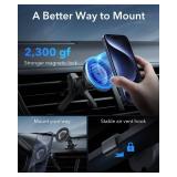ESR for MagSafe Car Mount, Magnetic Car Phone Holder Mount, Air Vent/Dashboard Magnetic Phone Mount for iPhone 17/16/15/14/13/12, Galaxy S25, Pixel 10, Strong Magnets, Charging Not Supported