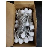 Enhon 1 Pack 23 ft 50 LED Battery Operated String Lights, Globe Starry Fairy Lights, 8 Modes, Plug in with Timer for Indoor Outdoor Bedroom Holiday Wedding Party Christmas Decor (Multicolor)