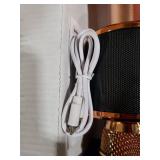 BONAOK Karaoke Microphone for Kids & Adults - Bluetooth Microphones Singing Mic with Disco Lights, Echo Effect, Built-in Speaker Portable Karaoke Player for Party Travel Gifts Q78(Rose Gold)