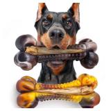 Dog Chew Toys for Aggressive Chewers, 2Pack Indestructible Dogs Bone Toy for Large Small Medium Breeds, Durable Tough Nylon Dog Toys To Keep Them Busy, Puppy Teething Dogs Toy Bone, Beef&Bacon Flavor