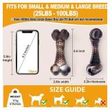 Dog Chew Toys for Aggressive Chewers, 2Pack Indestructible Dogs Bone Toy for Large Small Medium Breeds, Durable Tough Nylon Dog Toys To Keep Them Busy, Puppy Teething Dogs Toy Bone, Beef&Bacon Flavor