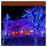 Kwaiffeo Solar Lights Outdoor, 16 Tubes(Equivalent to 2 Sets of 8-Tube) Meteor Shower Light for Garden Yard Tree Outdoor Bushes Decorations