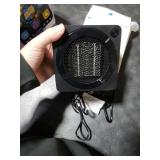 Gaiatop Mini Space Heater, Lightweight PTC Ceramic Fast Heating 500W Energy Efficient for Indoor Use, Overheating & 45° Tip-Over Protection, Portable Desk Electric Heaters for Office Home Black