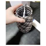 Glooglitter 6 Pcs Christmas Lamp Shades Set 5.5W x 5.1H Hardback Clip on Chandelier Shade Small Droplight Lampshade Cover Decor for Xmas Wall Lamp Gift (Plaid)