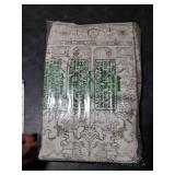 jinchan Runner Rug 2x5 - Vintage Hallway Machine Washable Rug Floral Non Slip with Rubber Backing Ultra-Thin Carpet Runner for Kitchen Bedroom Laundry Room Farmhouse Entryway (2x5ft,Taupe)